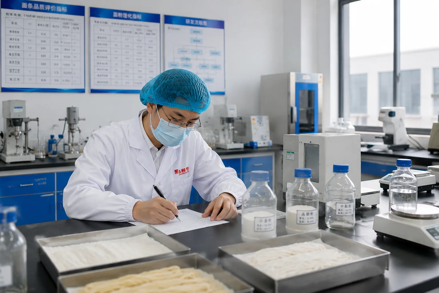 R&D team reviewing product development details
