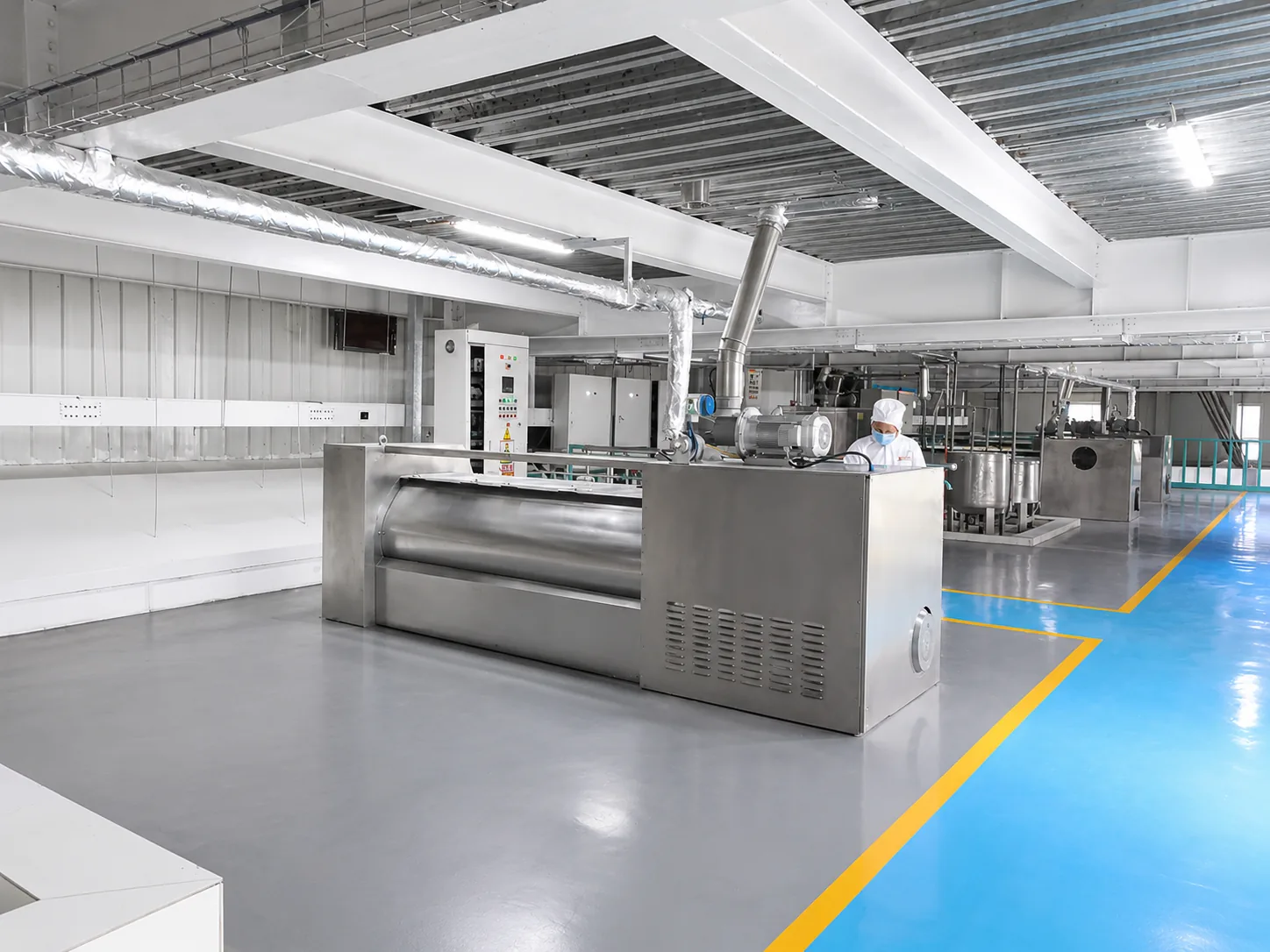 Dough preparation and sheeting machine