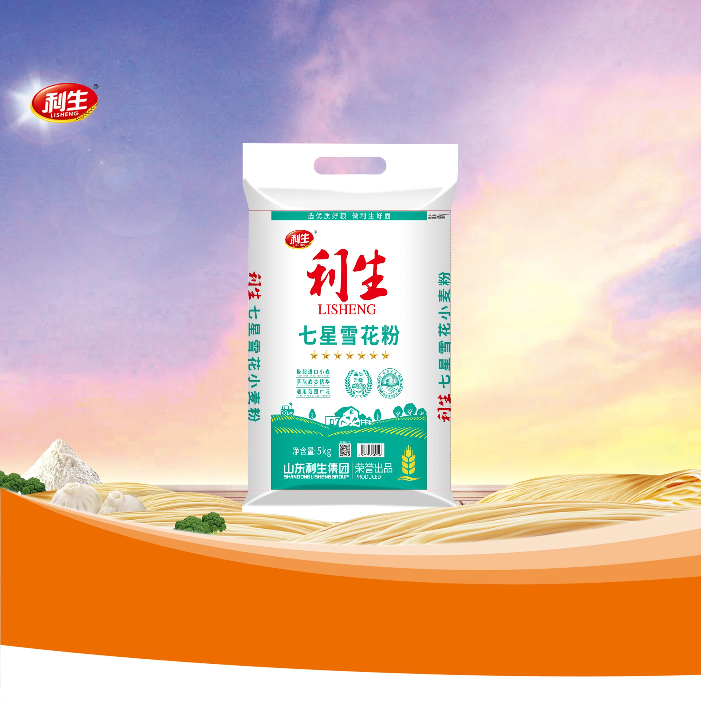 Lisheng Seven-Star Snowflake Flour 5 kg